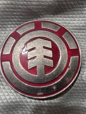 Vintage Element Skateboards belt buckle. 3.5 inches diameter.